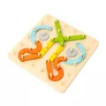 Tableau d’affichage d’enseignement Puzzle géoboard créatif en bois